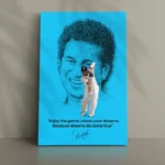 Premium Wall Art Of Sachin Tendulkar With His Own Quote