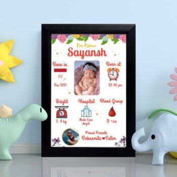 Personalized Baby Birth Frame Gift