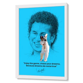 Premium Wall Art Of Sachin Tendulkar With His Own Quote