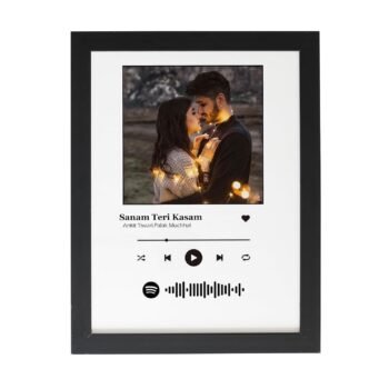 Personalized Gift Musical Wall Photo Frame with Spotify Barcode