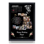 Perfect Gifter Moon Shape Black Personalised Photo Frame – Unique Gift Idea